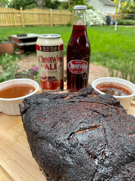 North Carolina Pulled Pork Barbecue with Eastern and Lexington (or Piedmont) style sauces