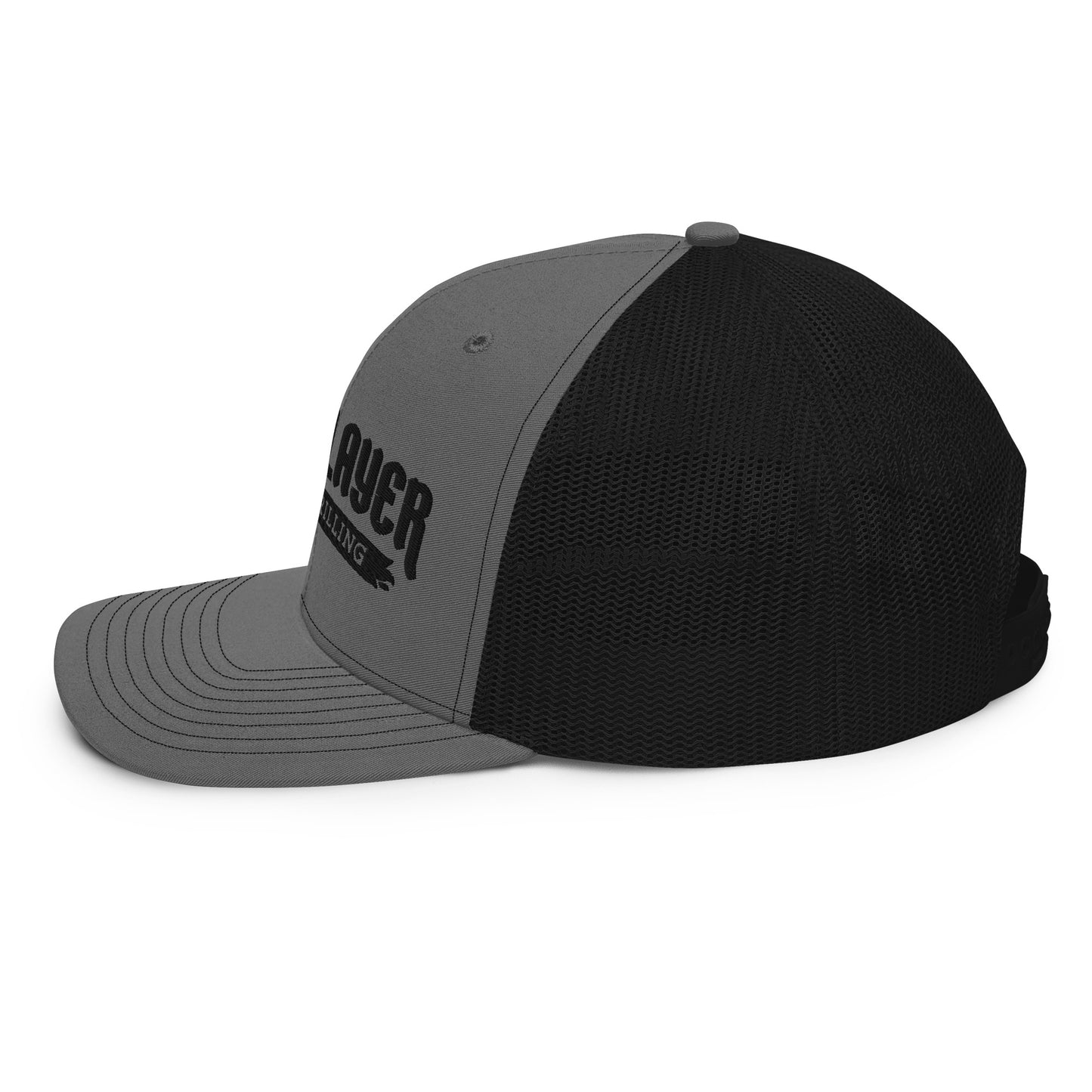 Hellslayer Richardson 112 Snapback Trucker Hat Black Logo