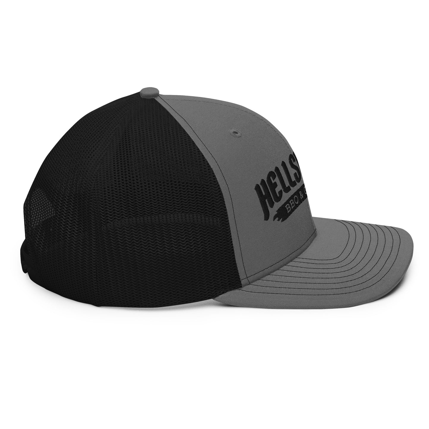 Hellslayer Richardson 112 Snapback Trucker Hat Black Logo