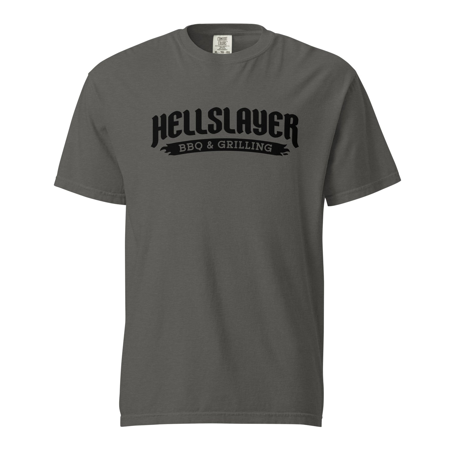 Hellslayer BBQ & Grilling Logo Comfort Colors T-Shirt